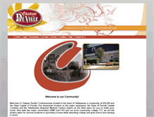 Tablet Screenshot of chateaudevillecondominiums.com